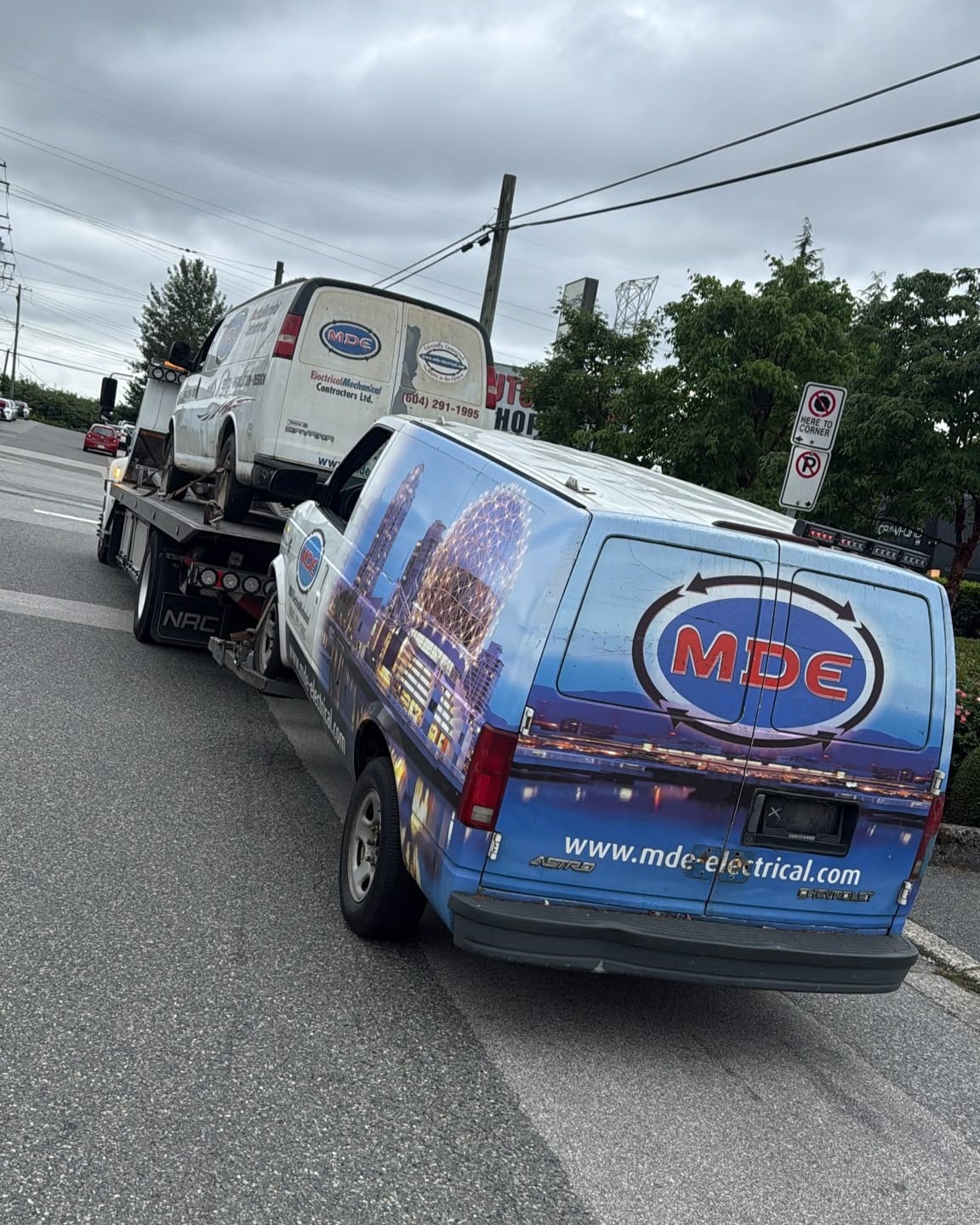 Junk car pickup in East Vancouver