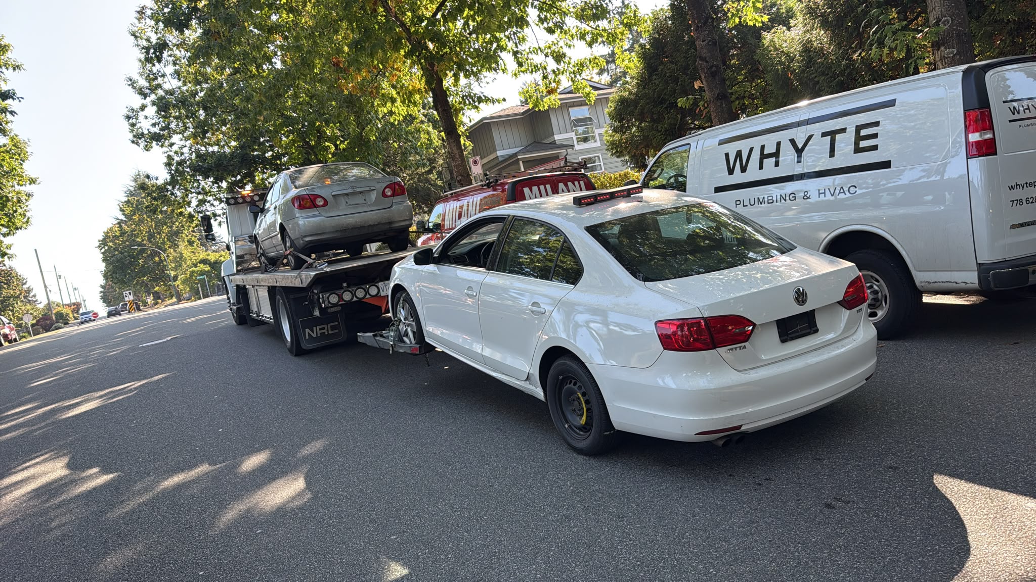 A recent Noble Towing pickup