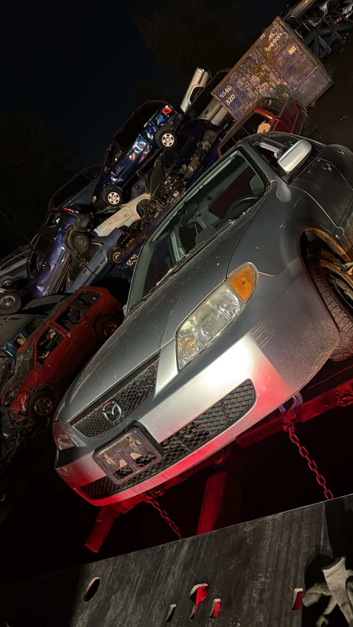 Noble Towing removing an unwanted vehicle
